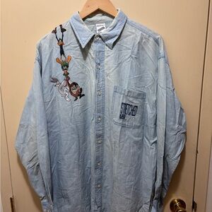 Vintage 90s Looney Tunes blue denim